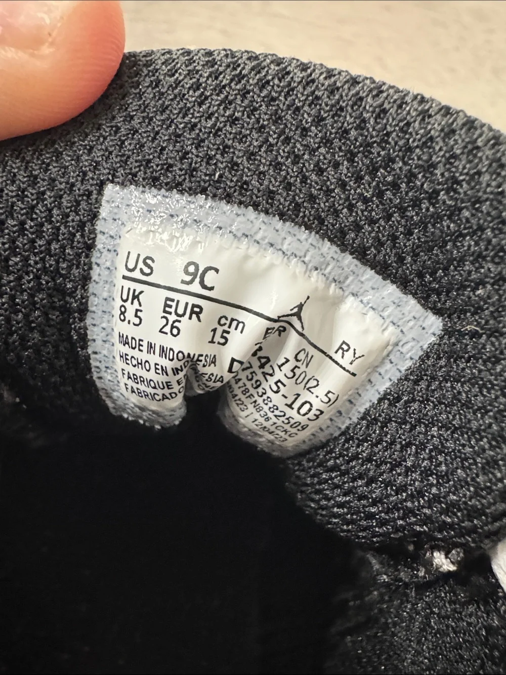 Nike Jordan Kids' Black, White & Mint High-Top Sneakers